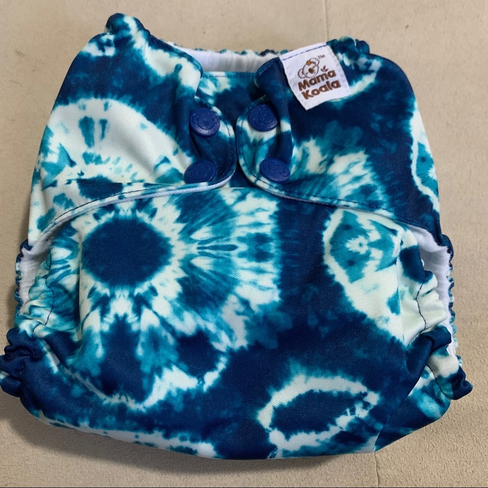 Mama Koala tie dye print cloth diaper